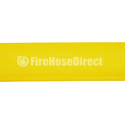 Yellow 3/4" x 50' Forestry Hose (Brass Garden Hose Couplings) - Import with Band