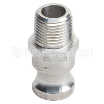 Aluminum 1/2" Male Camlock x 1/2" Male NPT