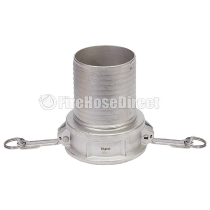 Stainless Steel 4" Female Camlock to Hose Shank