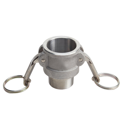 Aluminum 1 1/4" Female Camlock x 1 1/4" Male NPT