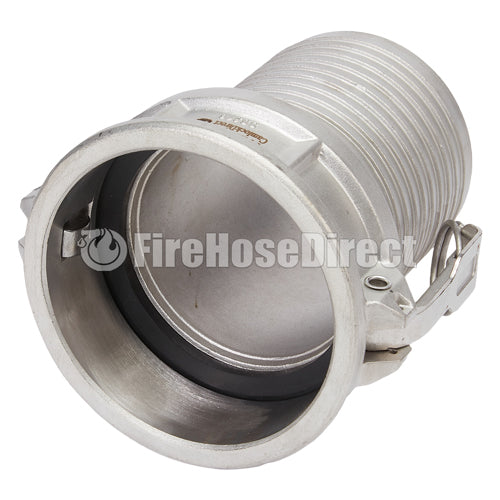 Stainless Steel 4" Female Camlock to Hose Shank
