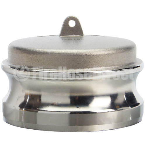 Stainless Steel 3" Camlock Male Dust Plug