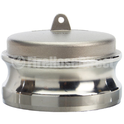 Stainless Steel 3" Camlock Male Dust Plug