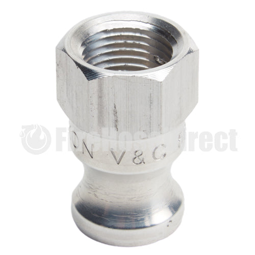 Aluminum 1/2" Male Camlock x 1/2" Female NPT