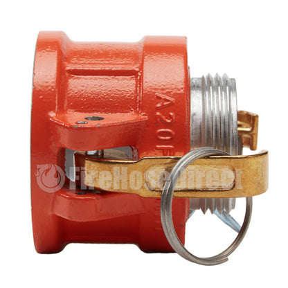 Hi-Viz Aluminum 2" Female Camlock x 1 1/2" Male NH