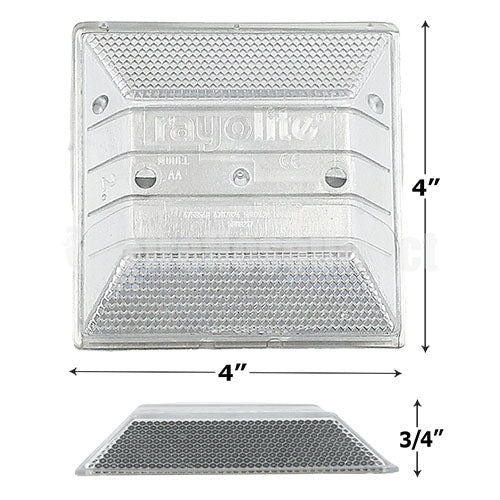 White Reflective Road Marker