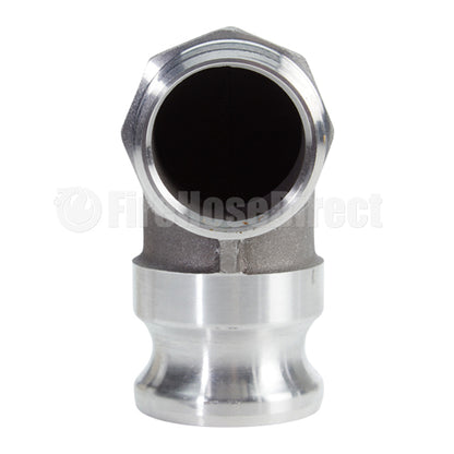 Aluminum 1 1/2" Male Camlock x 1 1/2" Male NPT 90 Degree Elbow (USA)