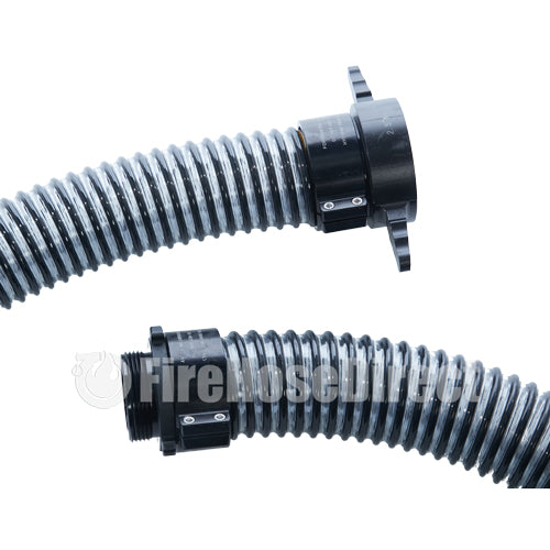 Black / Clear 3" x 10' Long Handle Hard Suction Hose (NH)