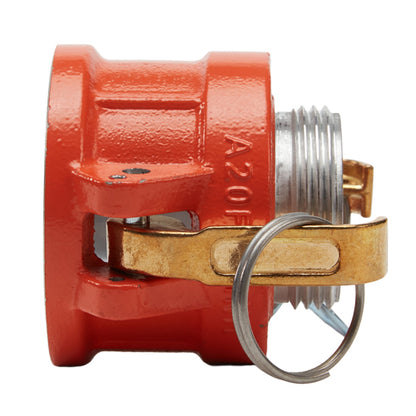 Hi-Viz Aluminum 1 1/2" Female Camlock x 1 1/2" Male NH