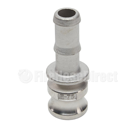 Stainless Steel 3/4" Male Camlock to Hose Shank (USA)