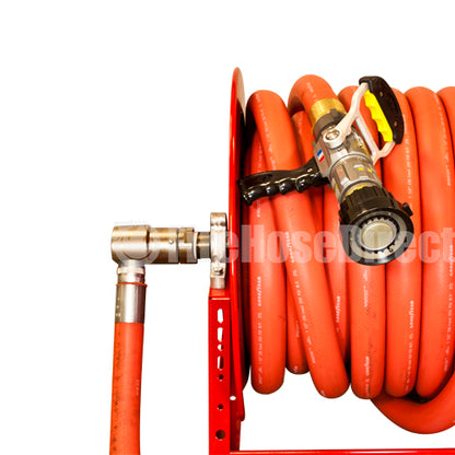Live 1 1/2" Booster Fire Hose Storage Reel Kit - 50' Hose