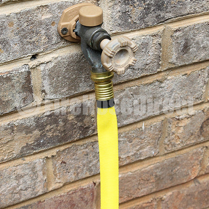 Yellow 5/8" x 50' Forestry Hose (Brass Garden Hose Couplings - 10 Pack)