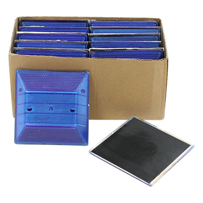 Peel-N-Stick Blue Reflective Road Marker (10 Pack)