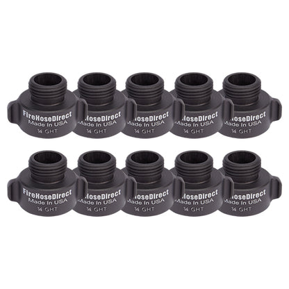 Aluminum 1" Female NPSH to Male GHT (10 Pack)