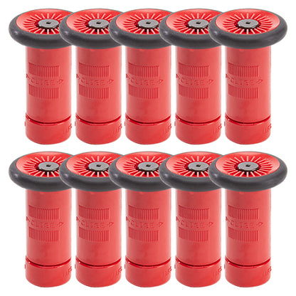 Plastic 1" Red Fire Nozzle NPSH Threads (100-Pack)