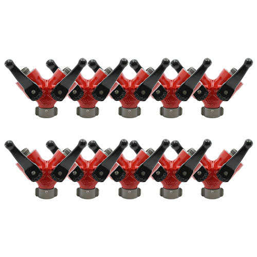 Forestry Aluminum 1" NPSH Inlet X (2) 1" NPSH Outlet Wye Valve (10 Pack)