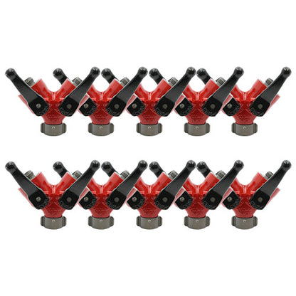 Forestry Aluminum 1" NPSH Inlet X (2) 1" NPSH Outlet Wye Valve (10 Pack)