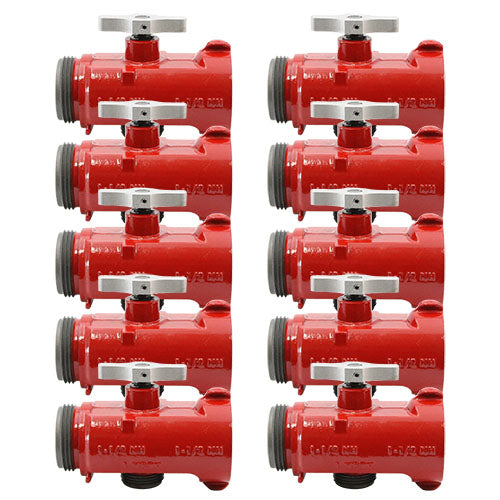 Forestry Hose Line "T" 1 1/2" NH x 1" NPSH (10-PACK)