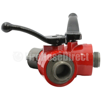 Forestry Aluminum 1" NPSH Inlet X (2) 1" NPSH Outlet Wye Valve (10 Pack)