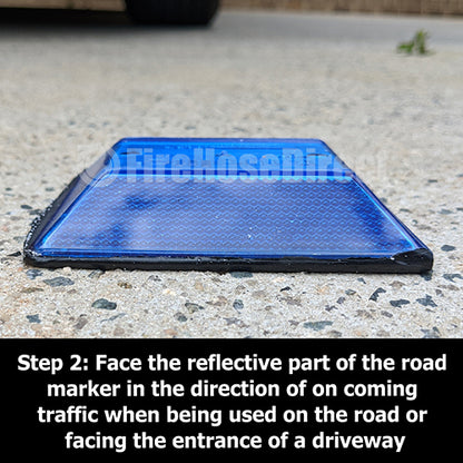 Blue Reflective Road Marker (50 Pack)