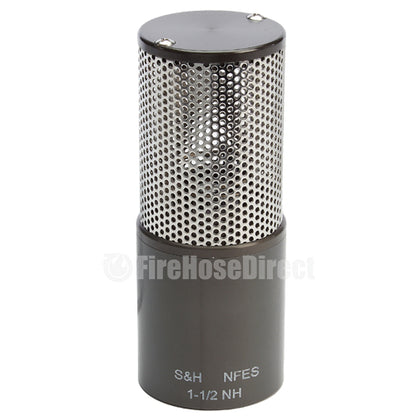 Aluminum 1 1/2" NH Barrel Strainer with Foot Valve (10-Pack)