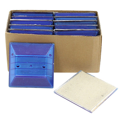 Peel-N-Stick Blue Reflective Road Marker (10 Pack)