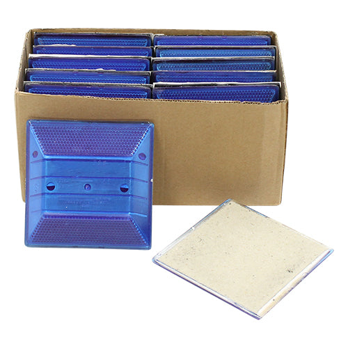Peel-N-Stick Blue Reflective Road Marker (10 Pack)