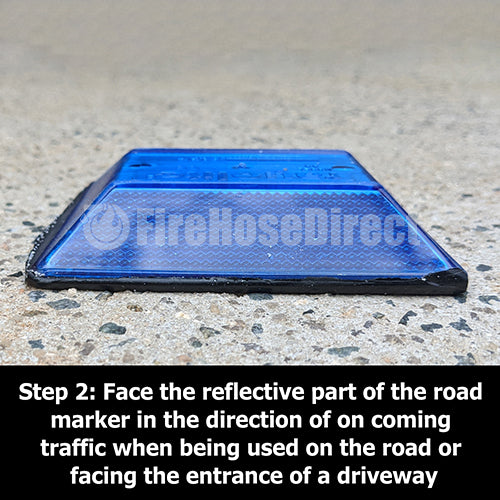 Blue Reflective Road Marker