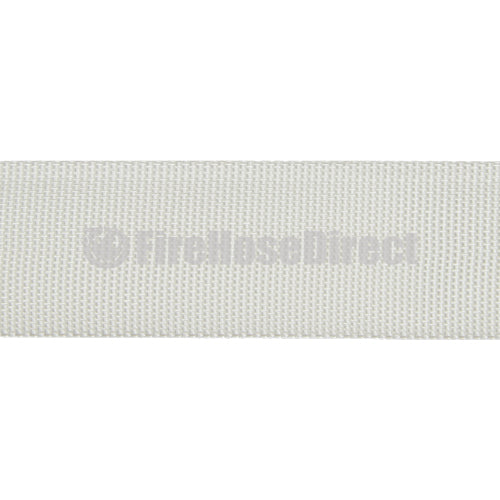 White 3/4" x 50' Forestry Hose (Brass Garden Hose Couplings) - Import with Band