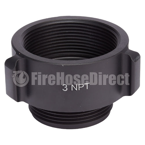 Aluminum 3" Female NPT to 2 1/2" Male NH