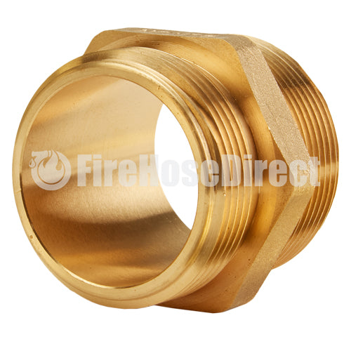 Brass 1 1/2" NPSH to 1 1/2" NPT Double Male (Hex)