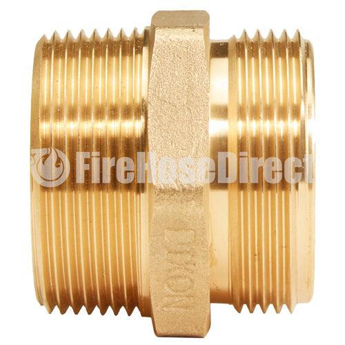 Brass 1 1/2" NPSH to 1 1/2" NPT Double Male (Hex)