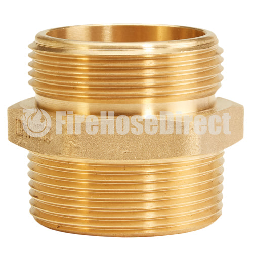 Brass 1 1/2" NPSH to 1 1/2" NPT Double Male (Hex)