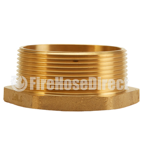 Brass 2 1/2" Female NYFD to 3" Male NPT (Hex)