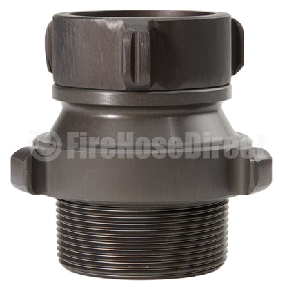 Aluminum 1 1/2" Swivel Female NH to 2" Male NPT