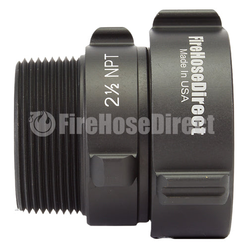 Aluminum 2 1/2" Swivel Female NH to 2 1/2" Male NPT