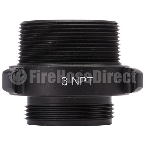 Aluminum 3" NPT to 2 1/2" NH Double Male