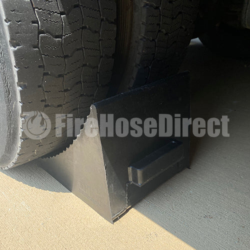 Heavy Duty Rubber Fire Truck Wheel Chock