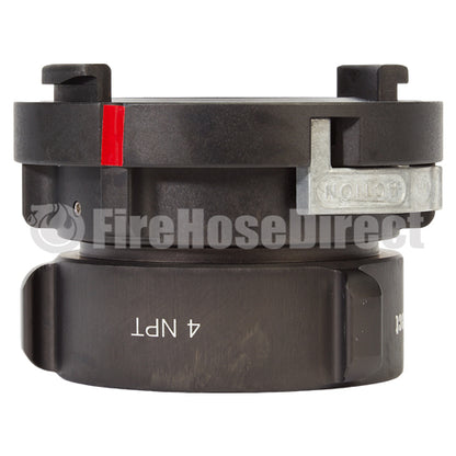 Aluminum 4" Storz x 4" Female NPT Thread