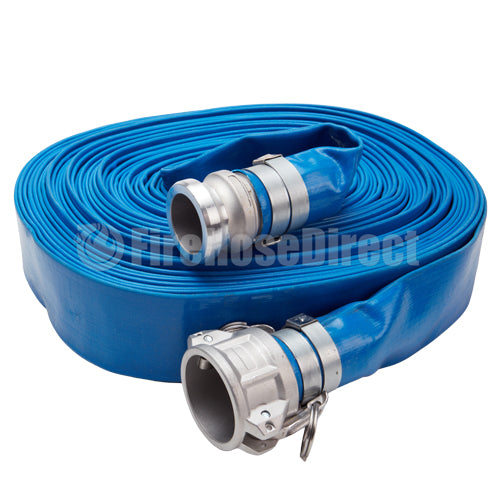 Blue 1 1/2" x 50' Camlock Lightweight Hose