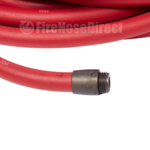 3/4" x 50' Non-Collapsible High Pressure Rubber Hose (1" NPSH Threads)