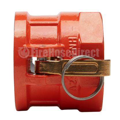 Hi-Viz Aluminum 2 1/2" Female Camlock x 2 1/2" Female NH