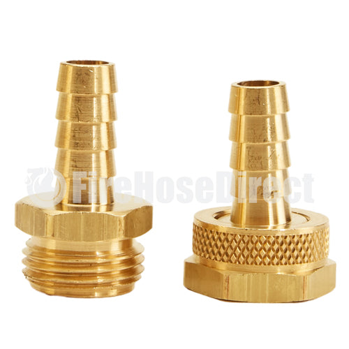 Brass Garden Hose Coupling Set (1/2" Hose)