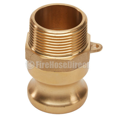 Brass 1 1/4" Male Camlock x 1 1/4" Male NPT